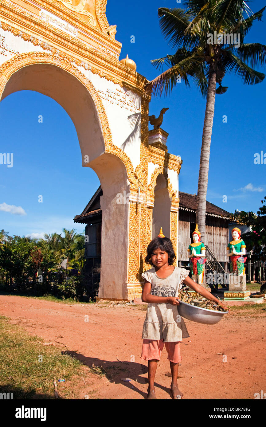 Child vendor, near Siem Reap, Cambodia Stock Photo Alamy