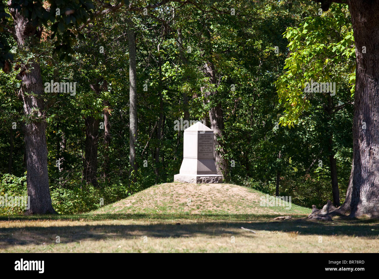 Monument to Major General John F Reynolds, Union, Civil War Battlefield, Gettysburg, PA Stock Photo