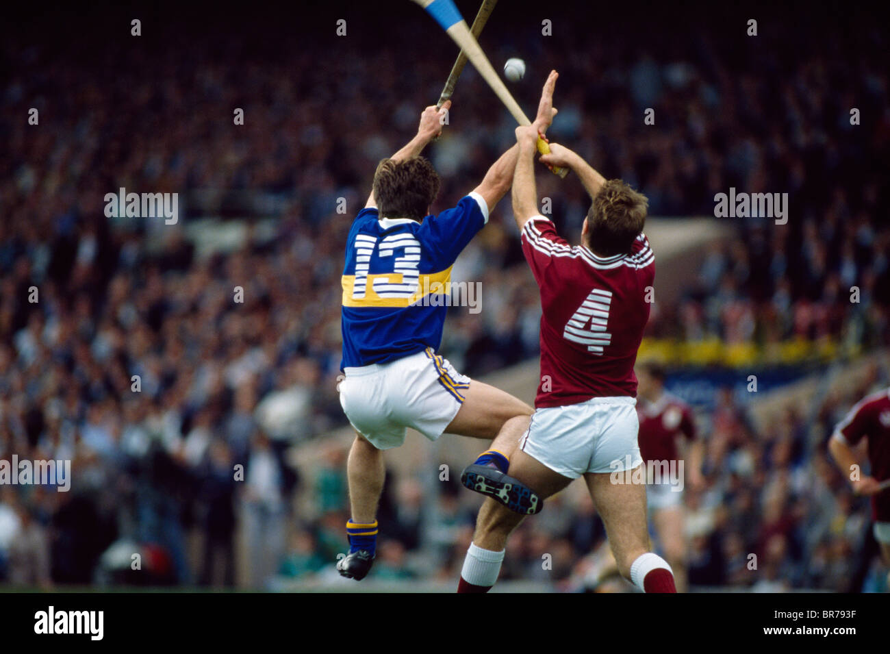 Hurling, Galway (Maroon) V., Tipperary Stock Photo