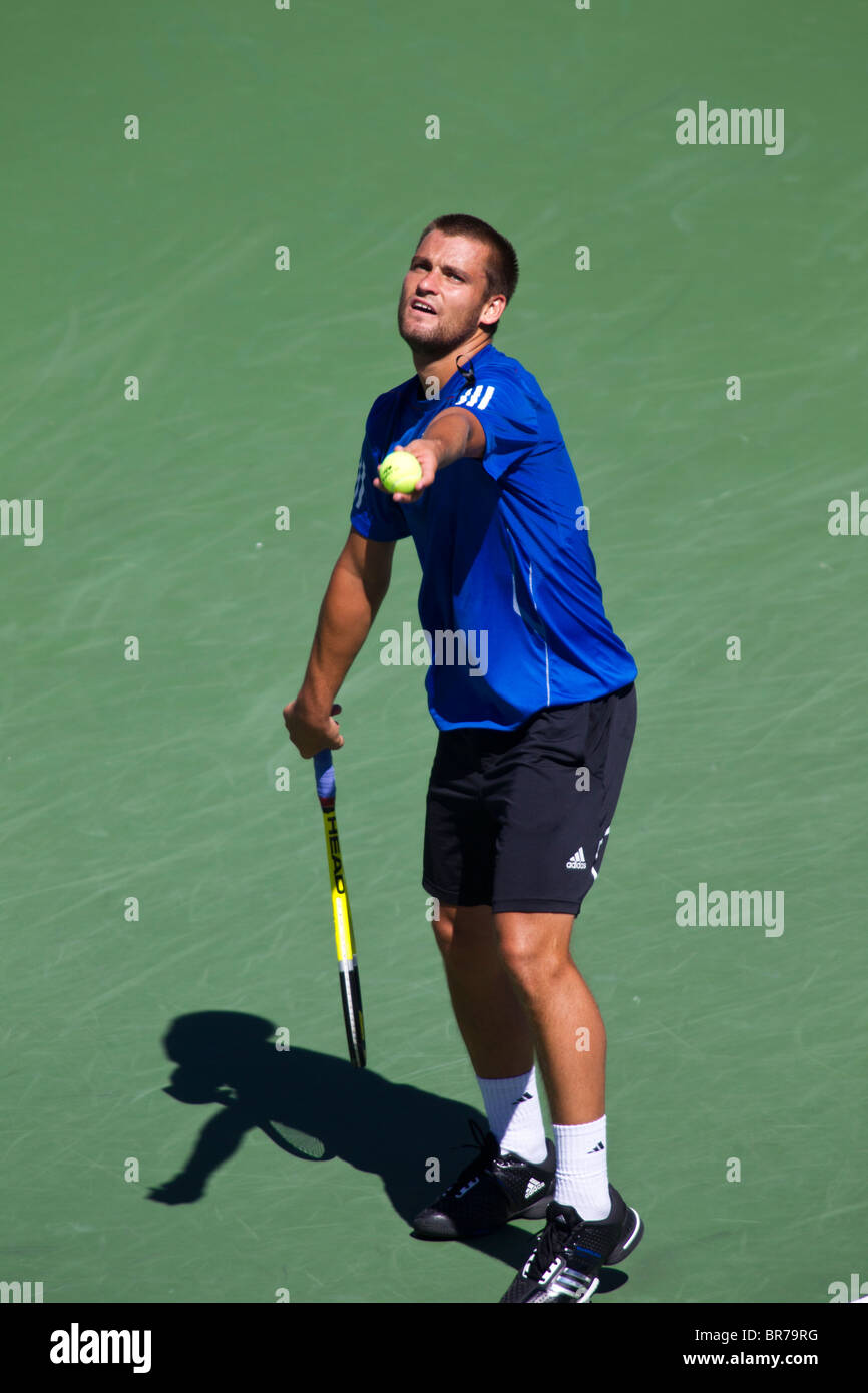 Mikhail Youzhny (RUS) Competing At The 2010 US Open Tennis Stock Photo ...