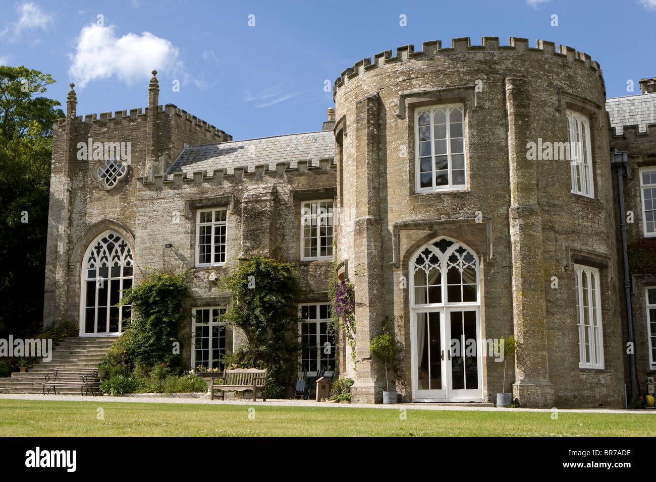 Prideaux Place near Padstow, Cornwall. Stock Photo