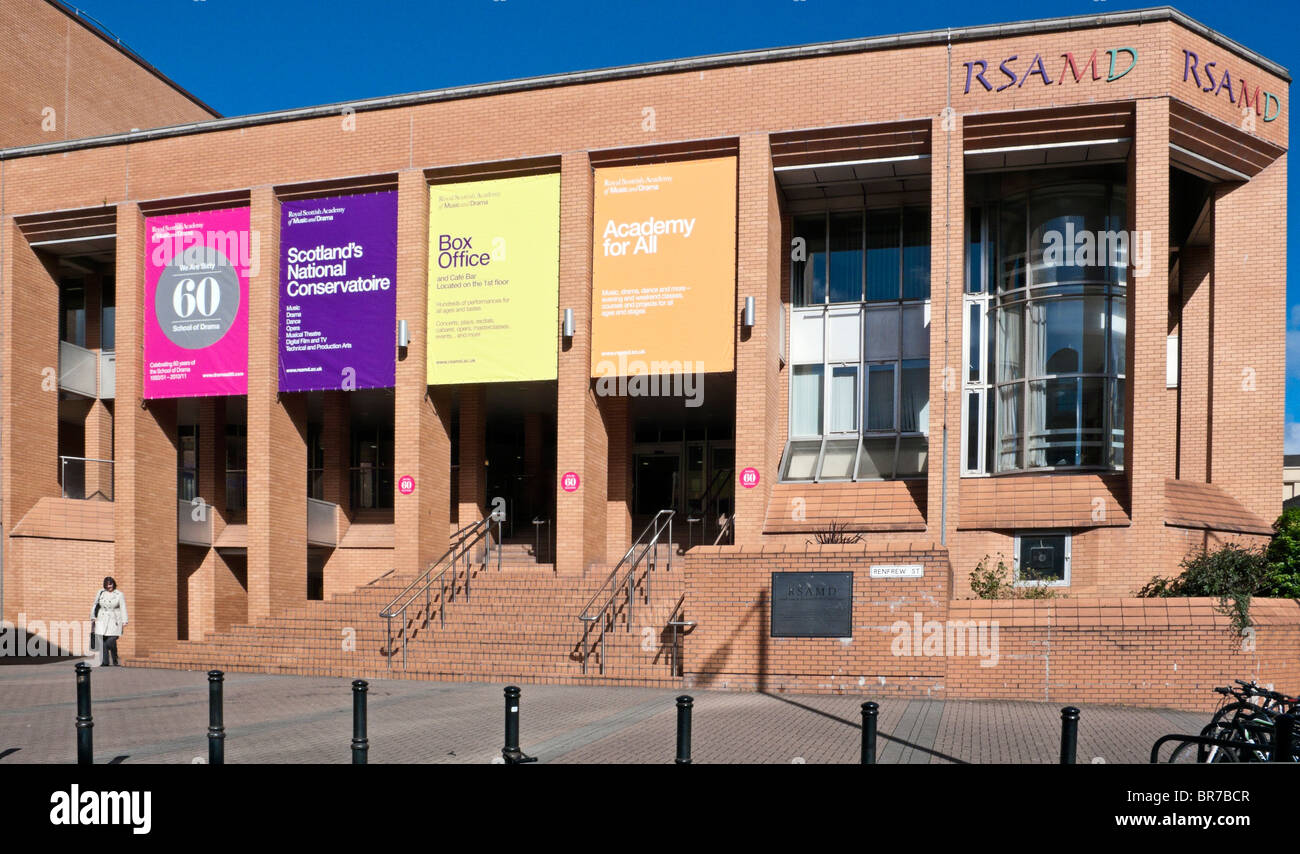 The Royal Scottish Academy of Music and Drama (RSAMD) in Renfrew Street Glasgow Scotland now Royal Conservatoire of Scotland Stock Photo