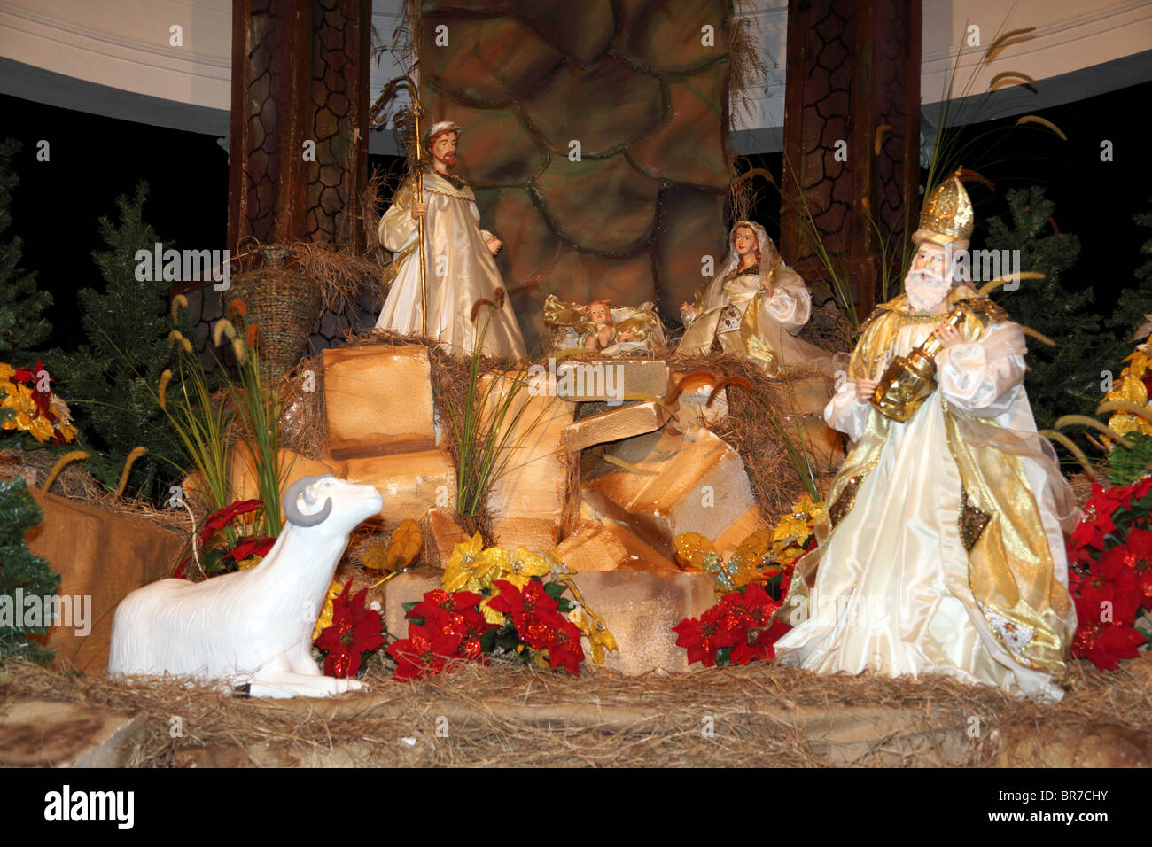 Nativity scene (called nacimiento, pesebre, portal or belen in ...
