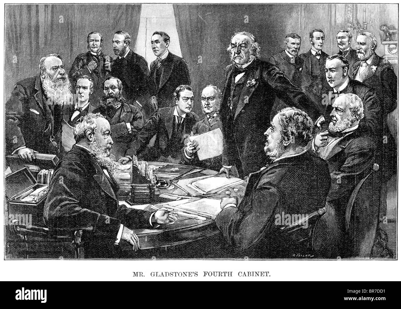 William Ewart Gladstone's fourth Cabinet Stock Photo