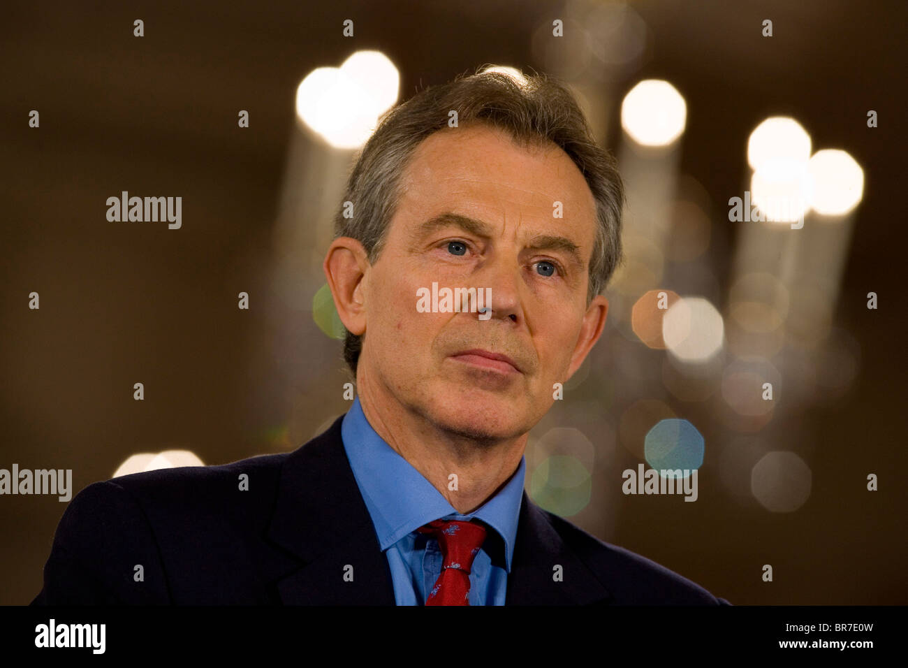 Tony Blair at the White House Stock Photo - Alamy