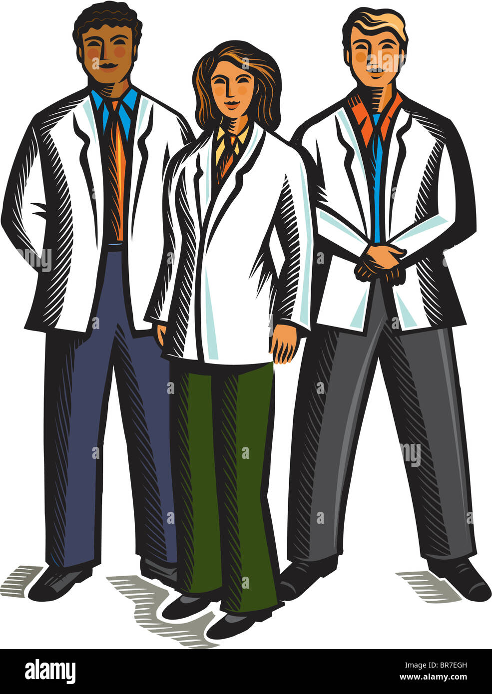 Three medical professionals Stock Photo