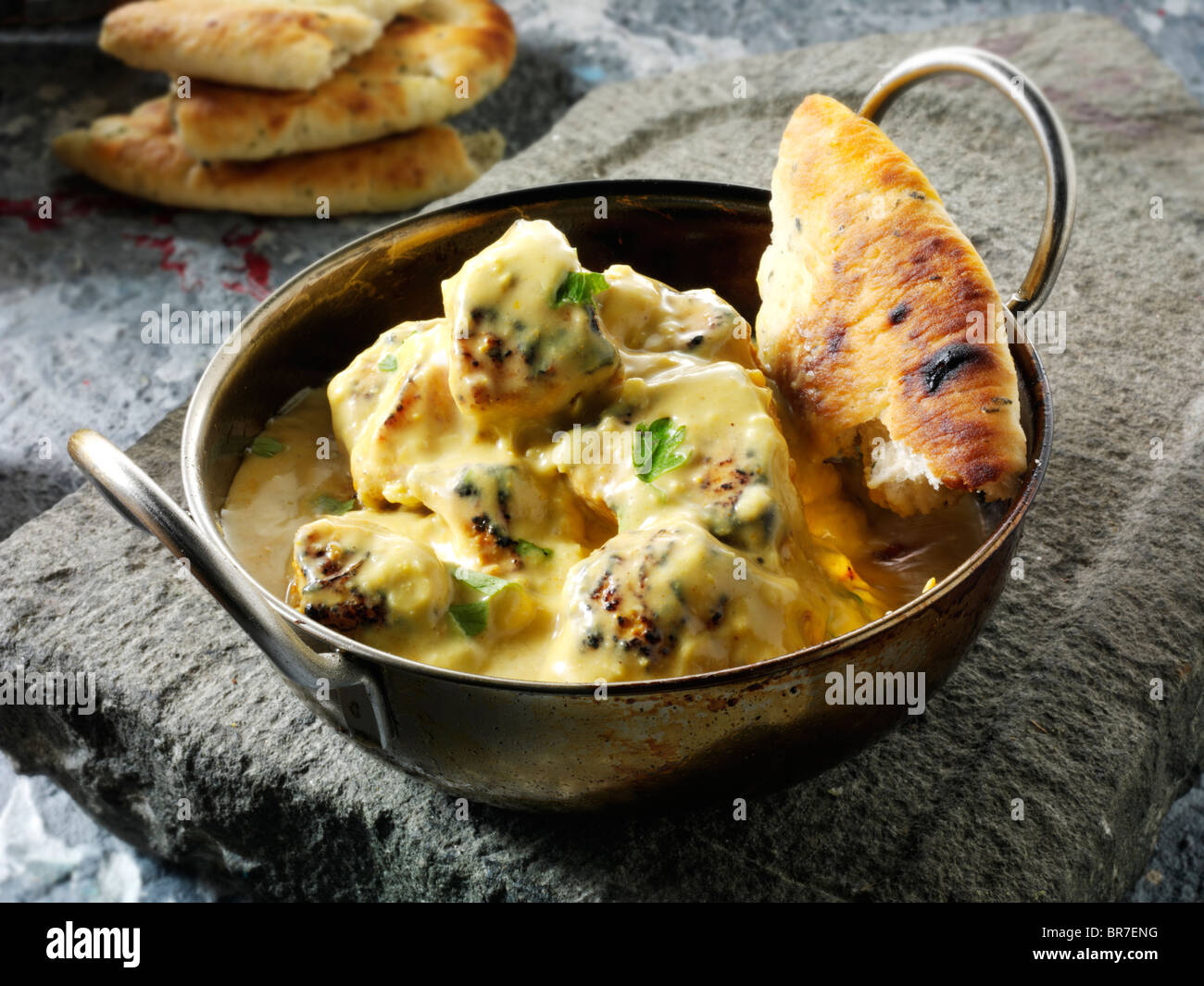 Chicken Korma curry & rice, Indian food recipe pictures, photos ...