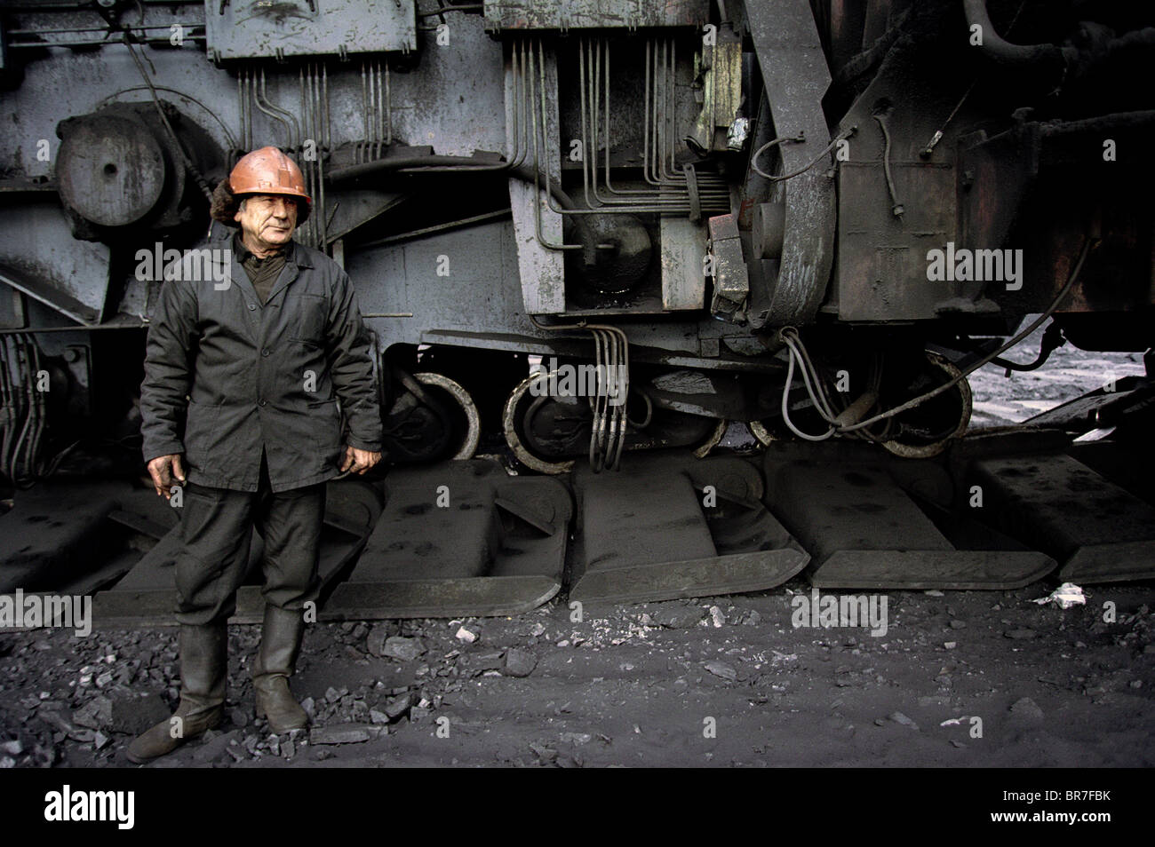 Coal Mining in Kazakhstan Stock Photo