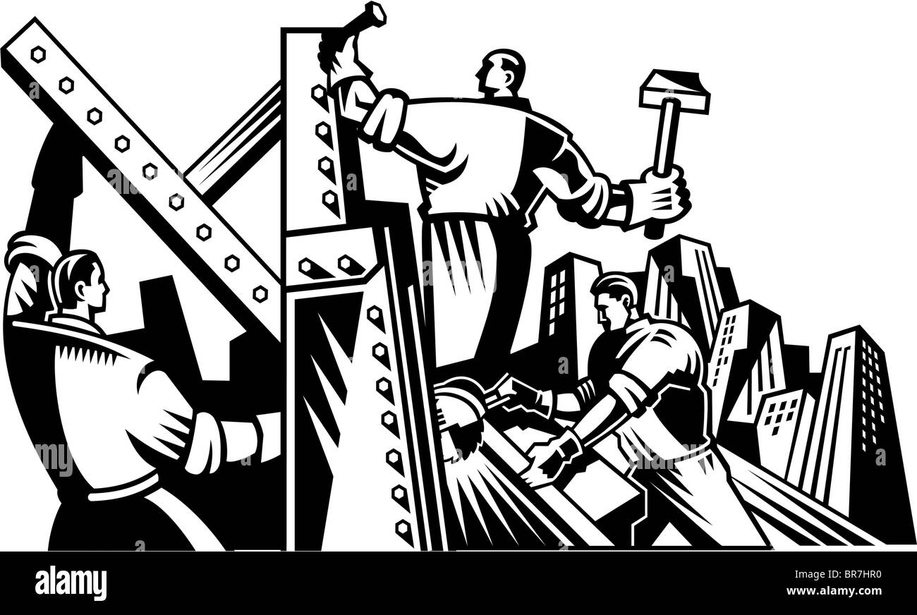 Builders male Black and White Stock Photos Images Alamy