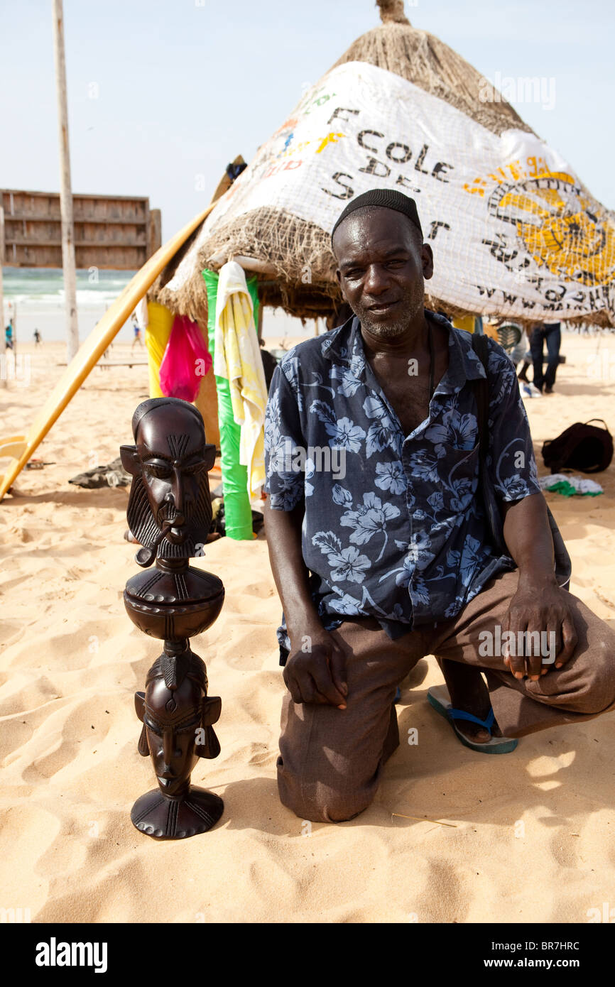 Beachlife Yoff beach Dakar Senegal West Africa Stock Photo