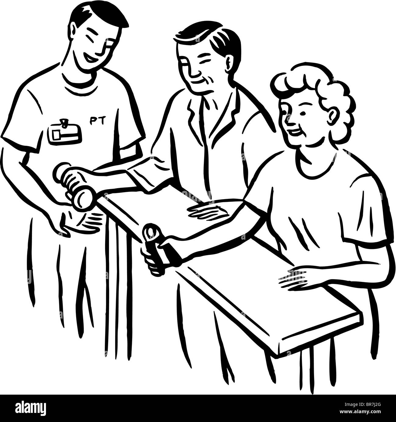 Physiotherapy Black and White Stock Photos & Images - Alamy