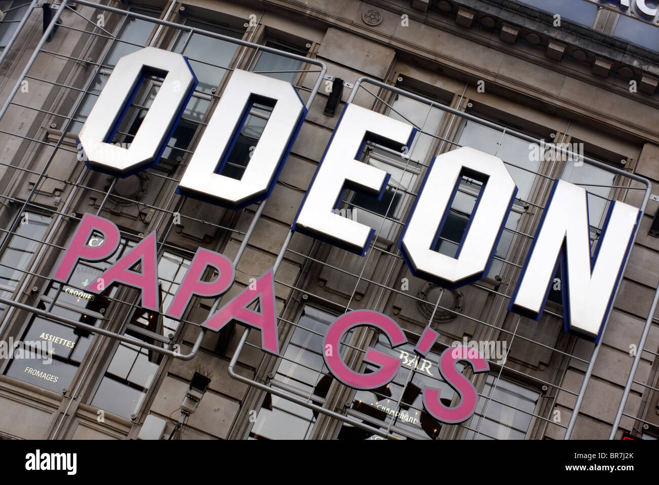 Odeon and Papa G's Sign, The Printworks, Manchester Stock Photo