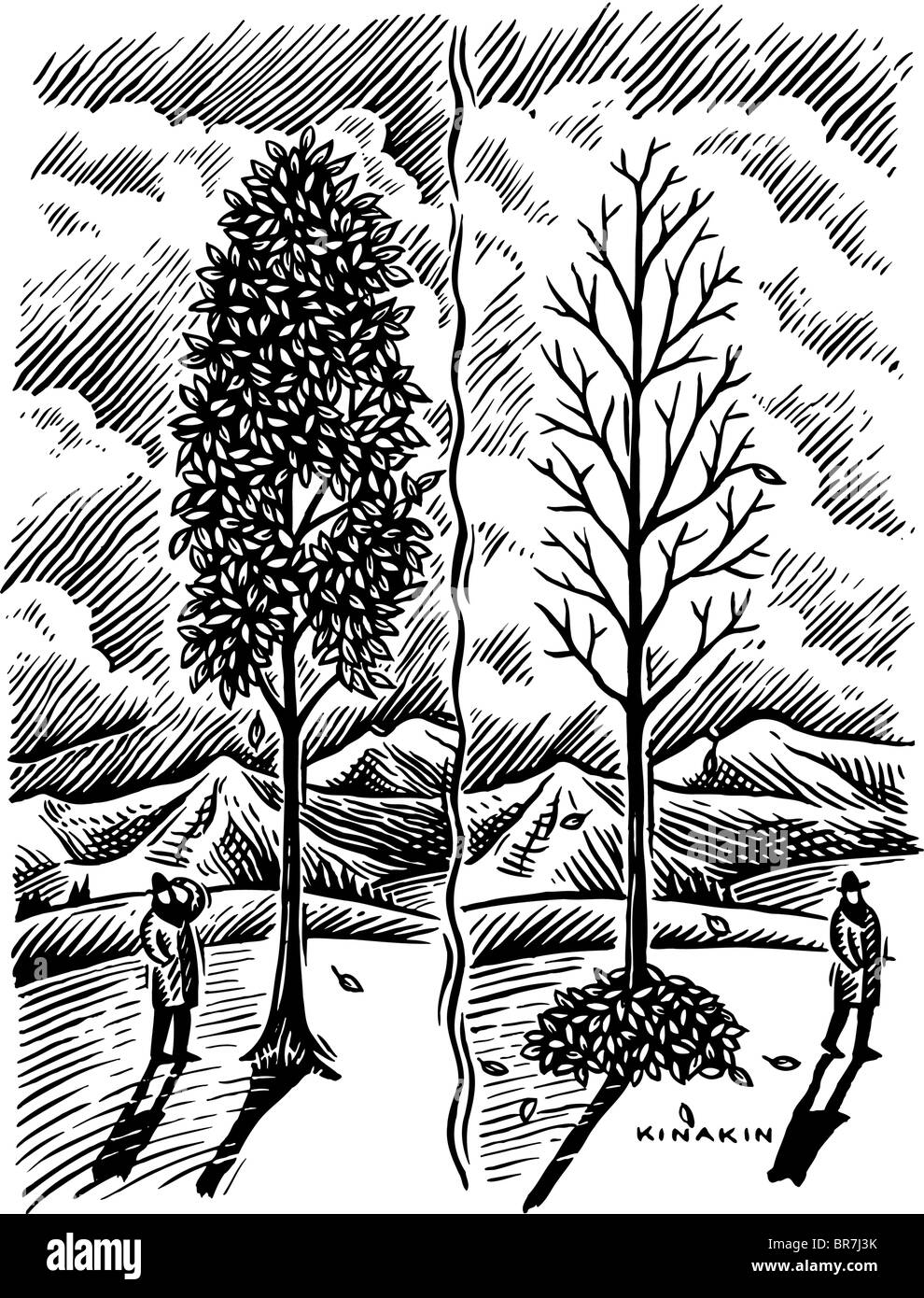 Season is changing Black and White Stock Photos & Images Alamy