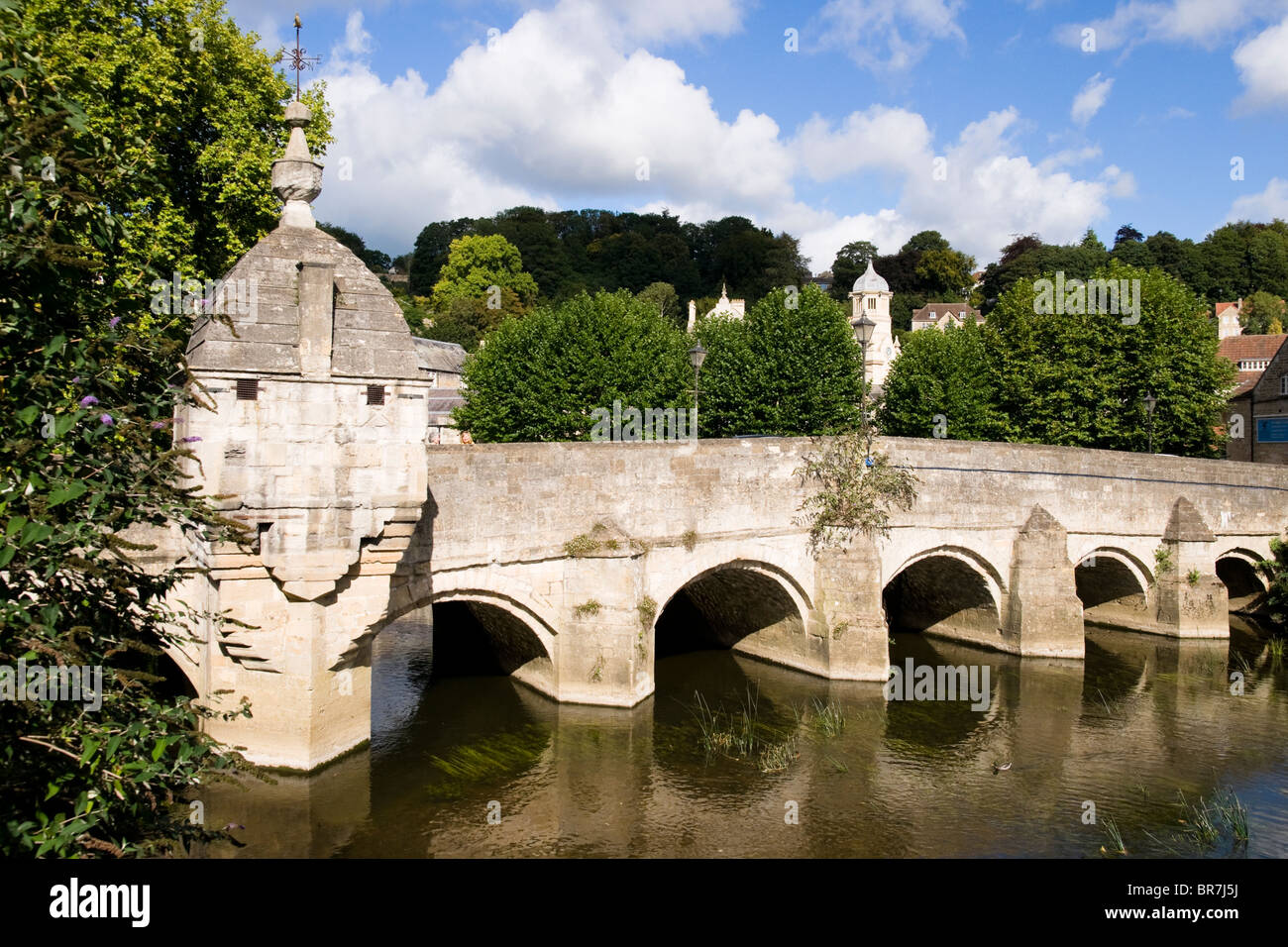 Lock up on the bridge Bradford-on-Avon Wiltshire England Stock Photo