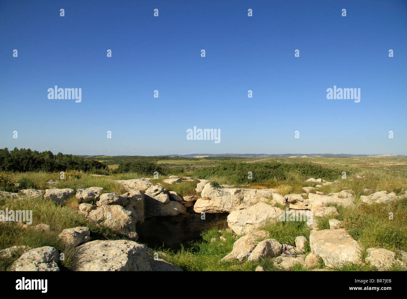 A cave in Adullam Stock Photo