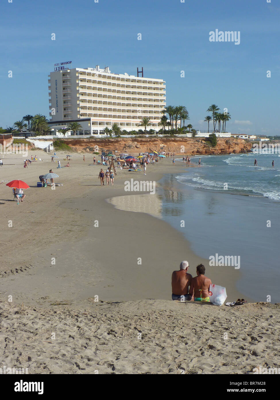 La Zenia Hotel And Beach On The Costa Blanca Stock Photo Alamy