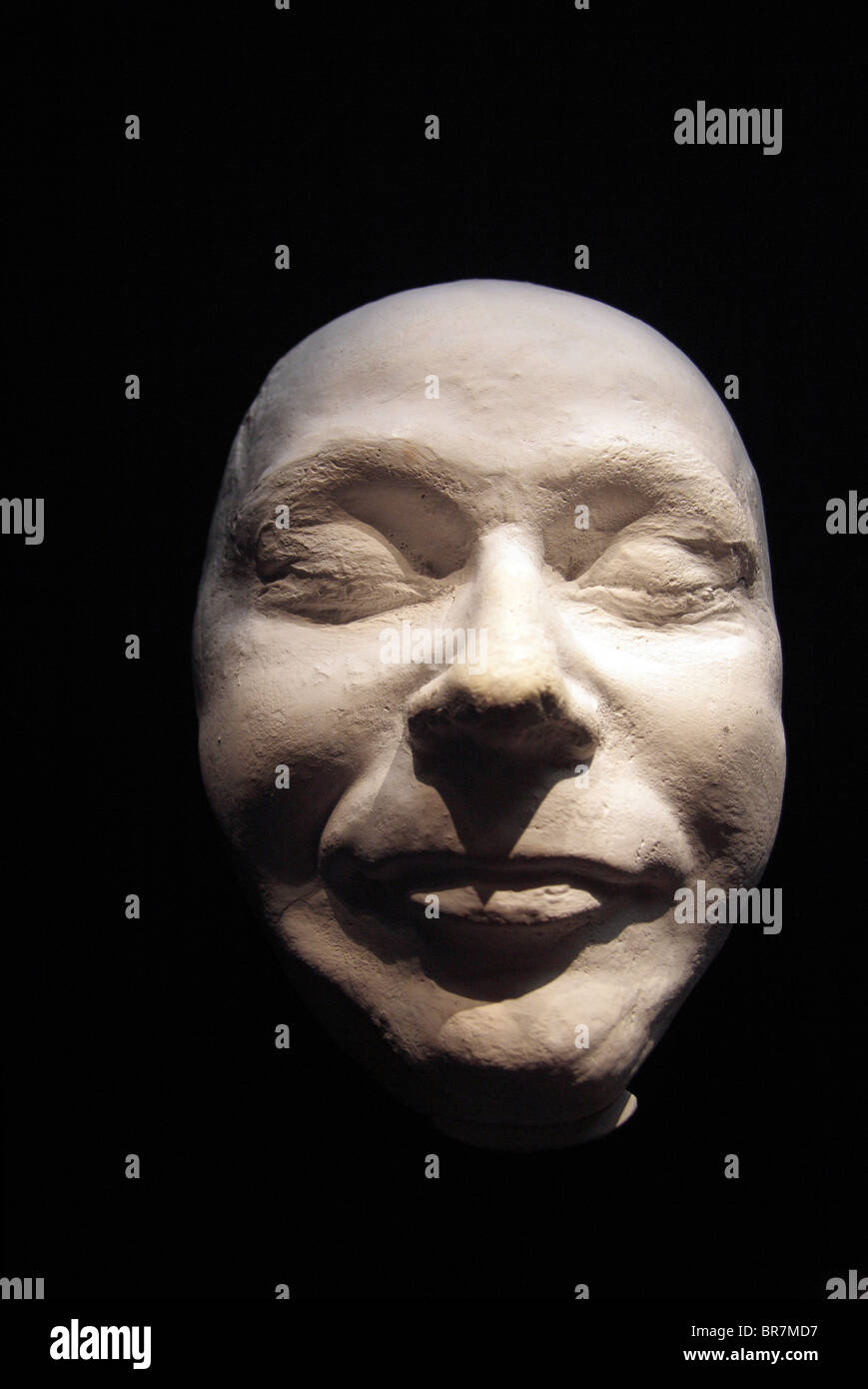 Death mask of Reichsfuhrer Heinrich Himmler on display at the Imperial War Museum, London, UK. Stock Photo