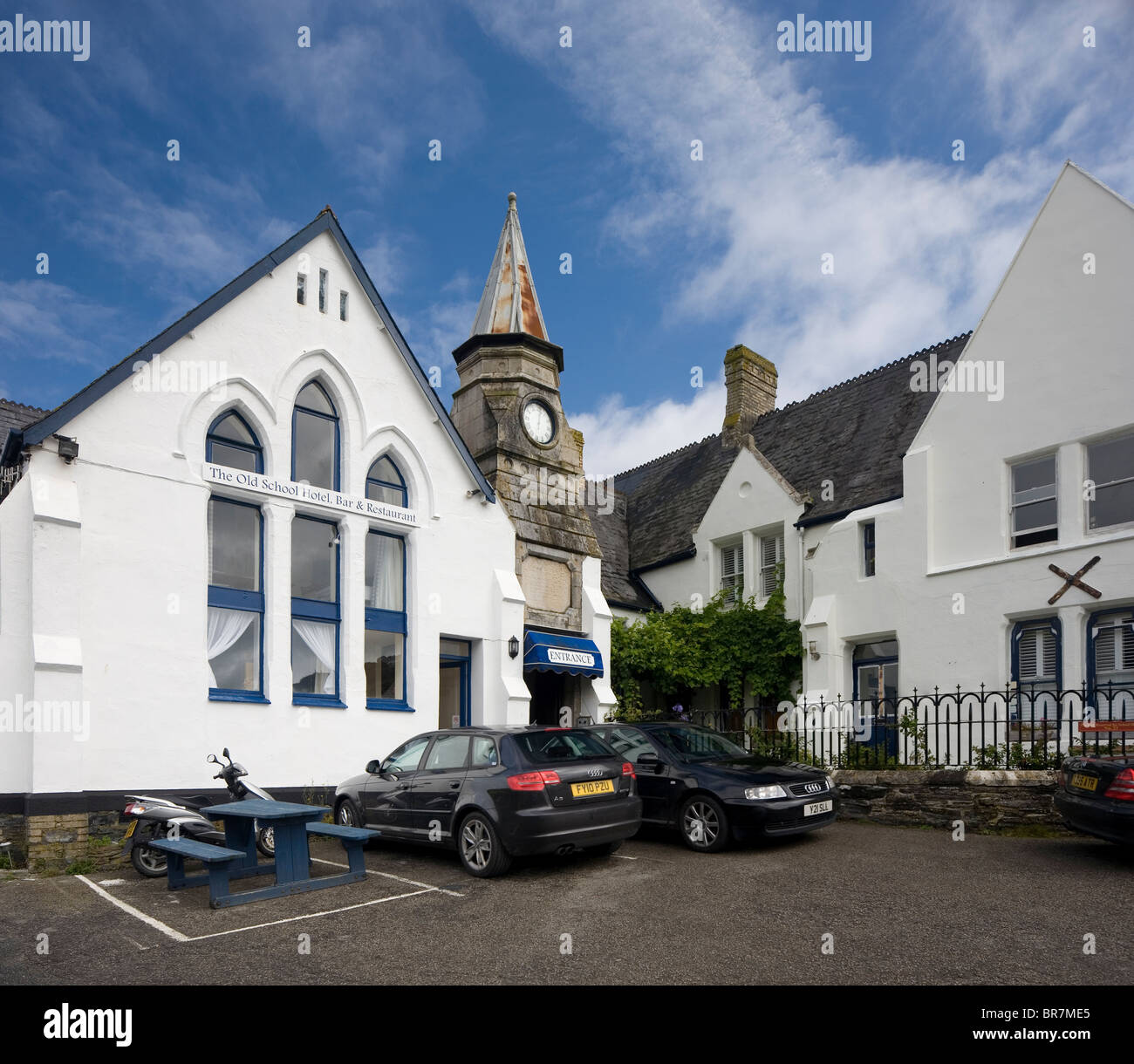 The Old School Hotel on the clifftop at Port Isaac, North Cornwall, UK