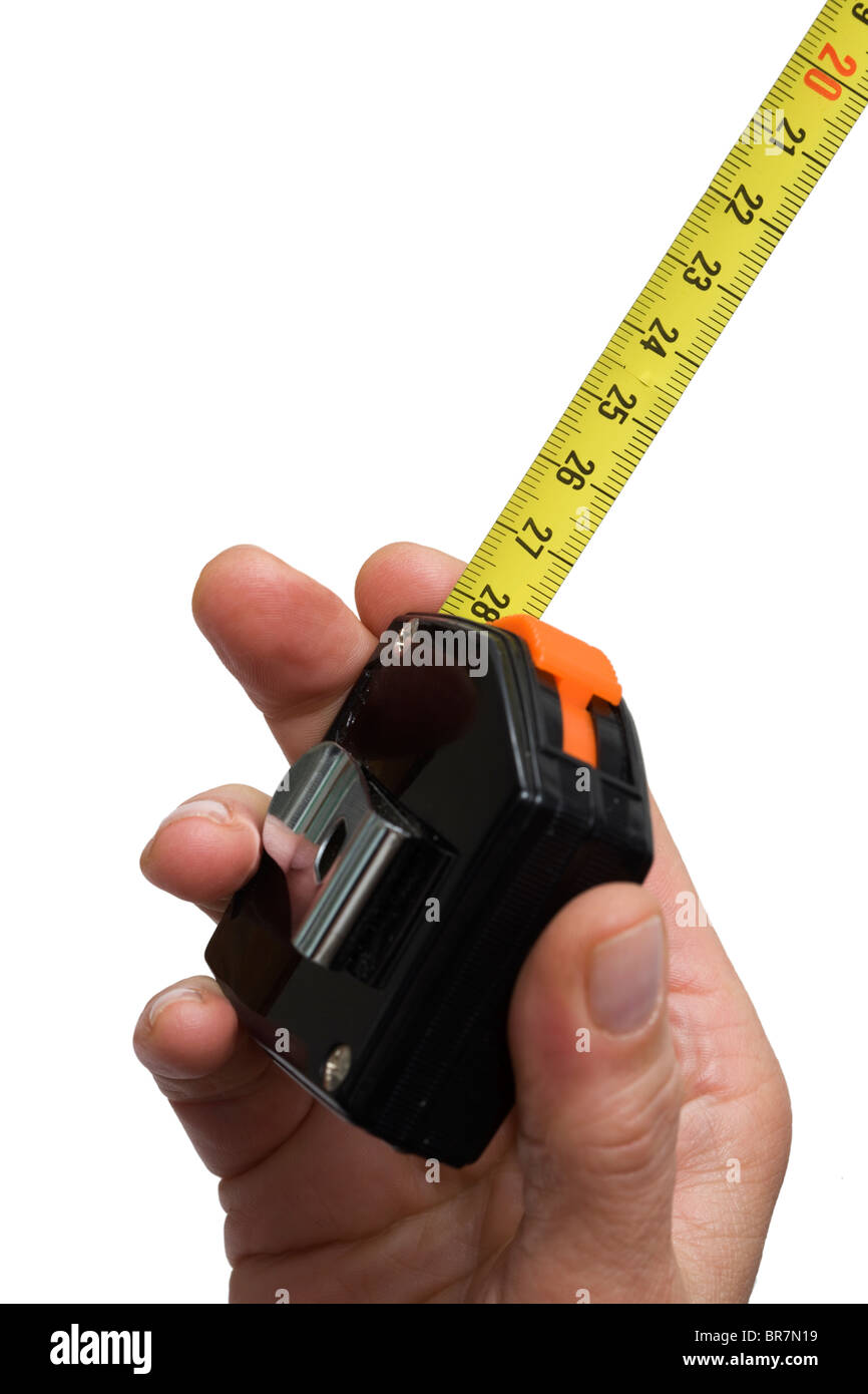 Hand Rulerig hand with a rule Stock Photo - Alamy
