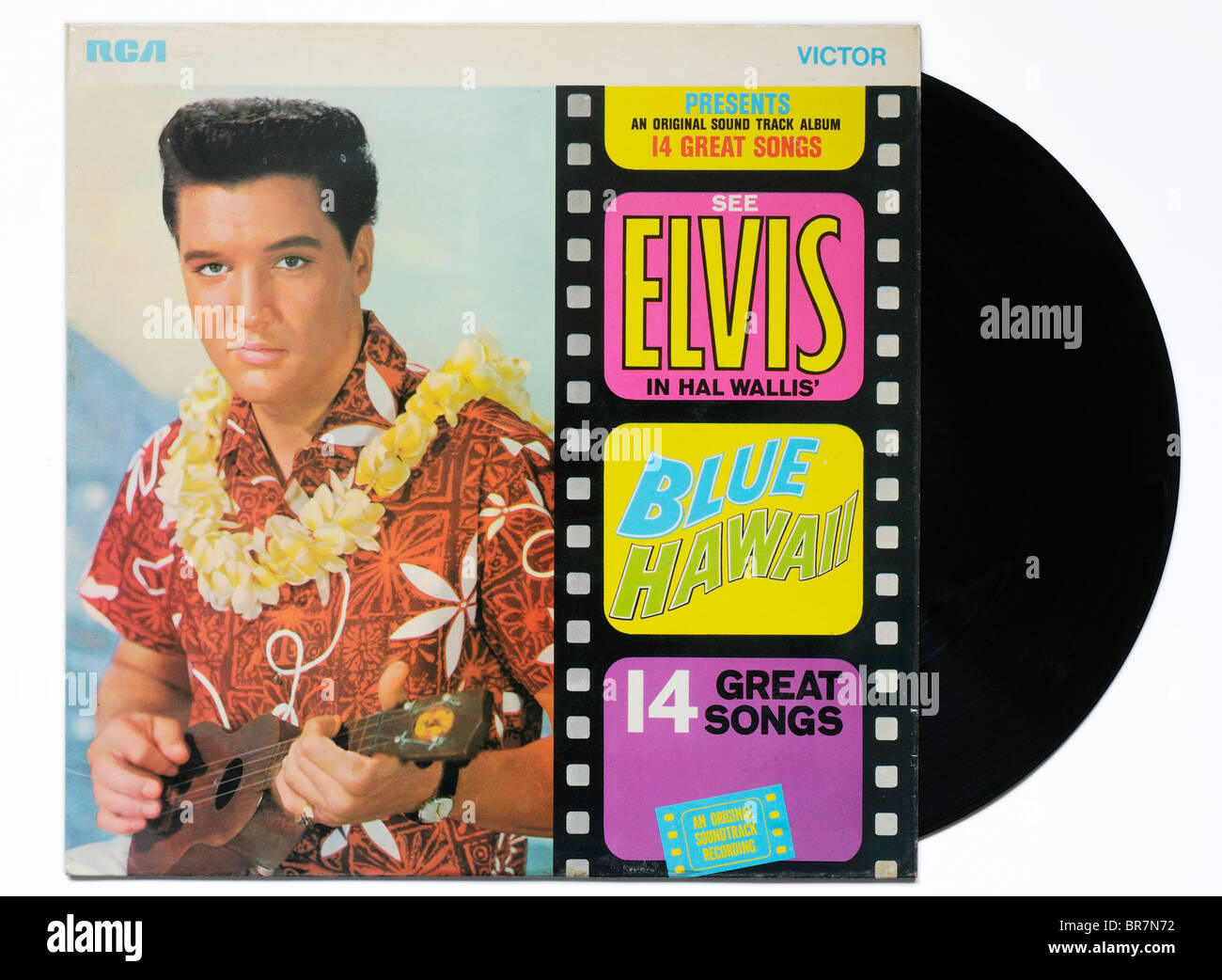 Elvis Blue Hawaii album Stock Photo