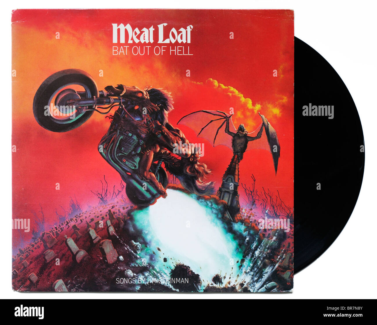 Meat Loaf Bat out of Hell album Stock Photo - Alamy