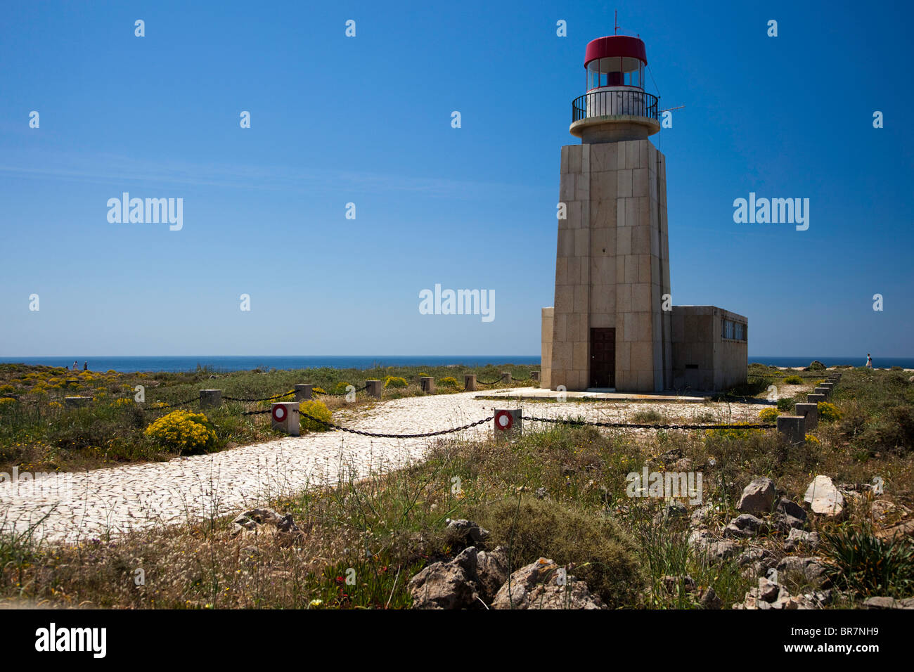 Fortaleza de Sagres Lighthouse Stock Photo