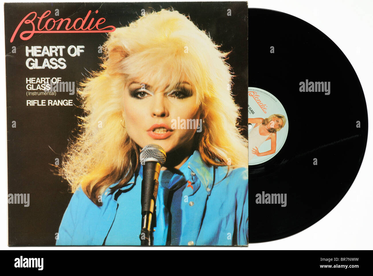 Blondie Heart of Glass single Stock Photo