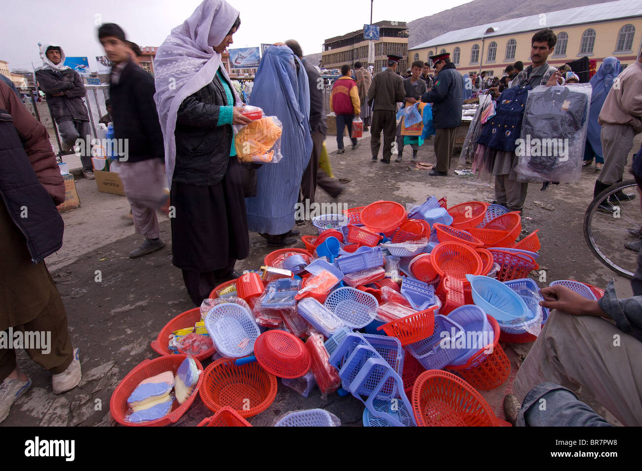 Woman shopping in Kabul street Stock Photo Alamy