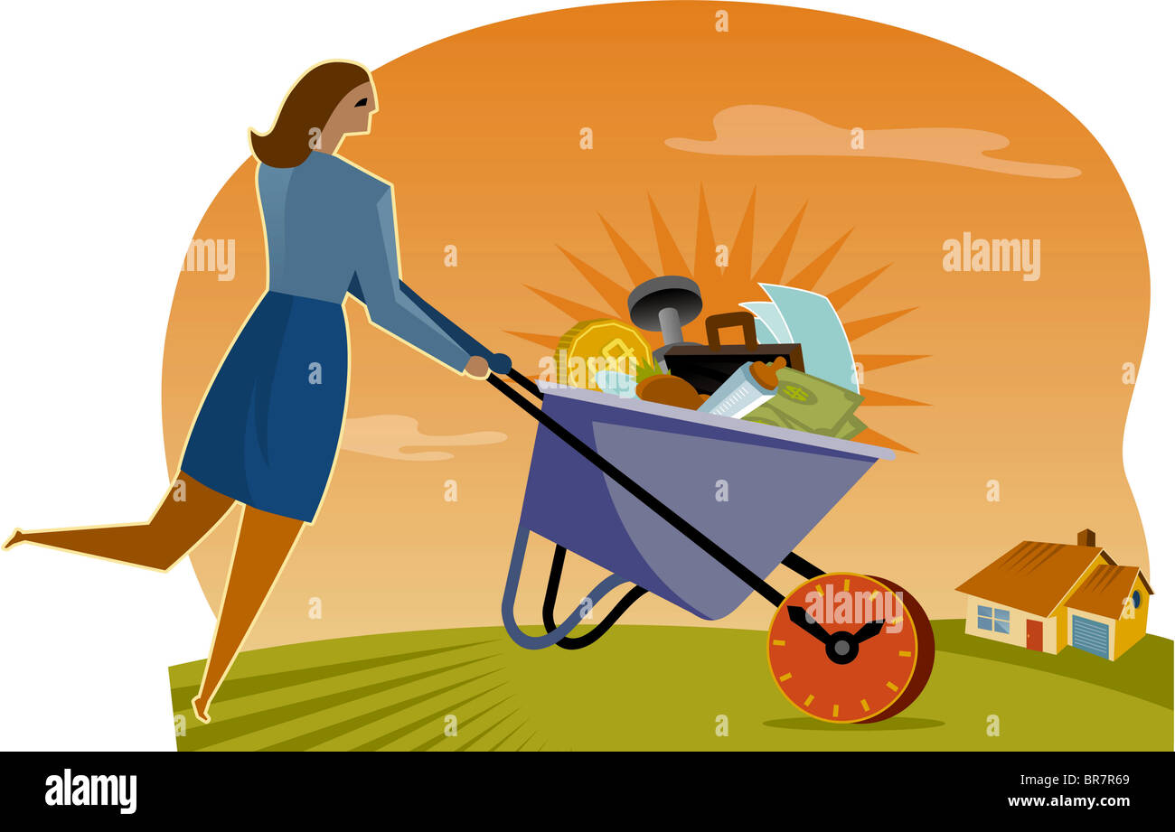 Wheelbarrow of money hires stock photography and images Alamy