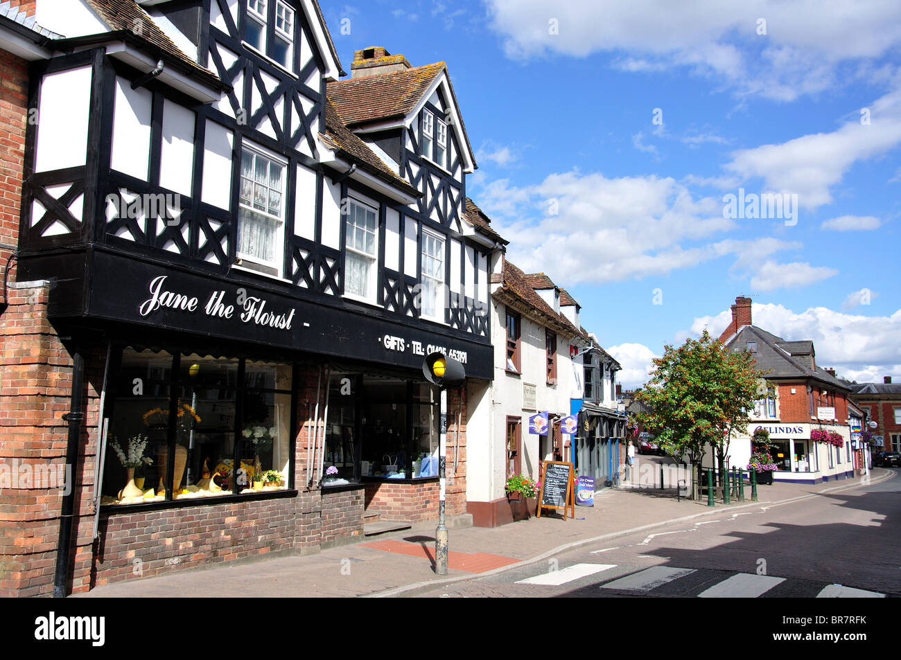 High Street, Fordingbridge, Hampshire, England, United Kingdom Stock