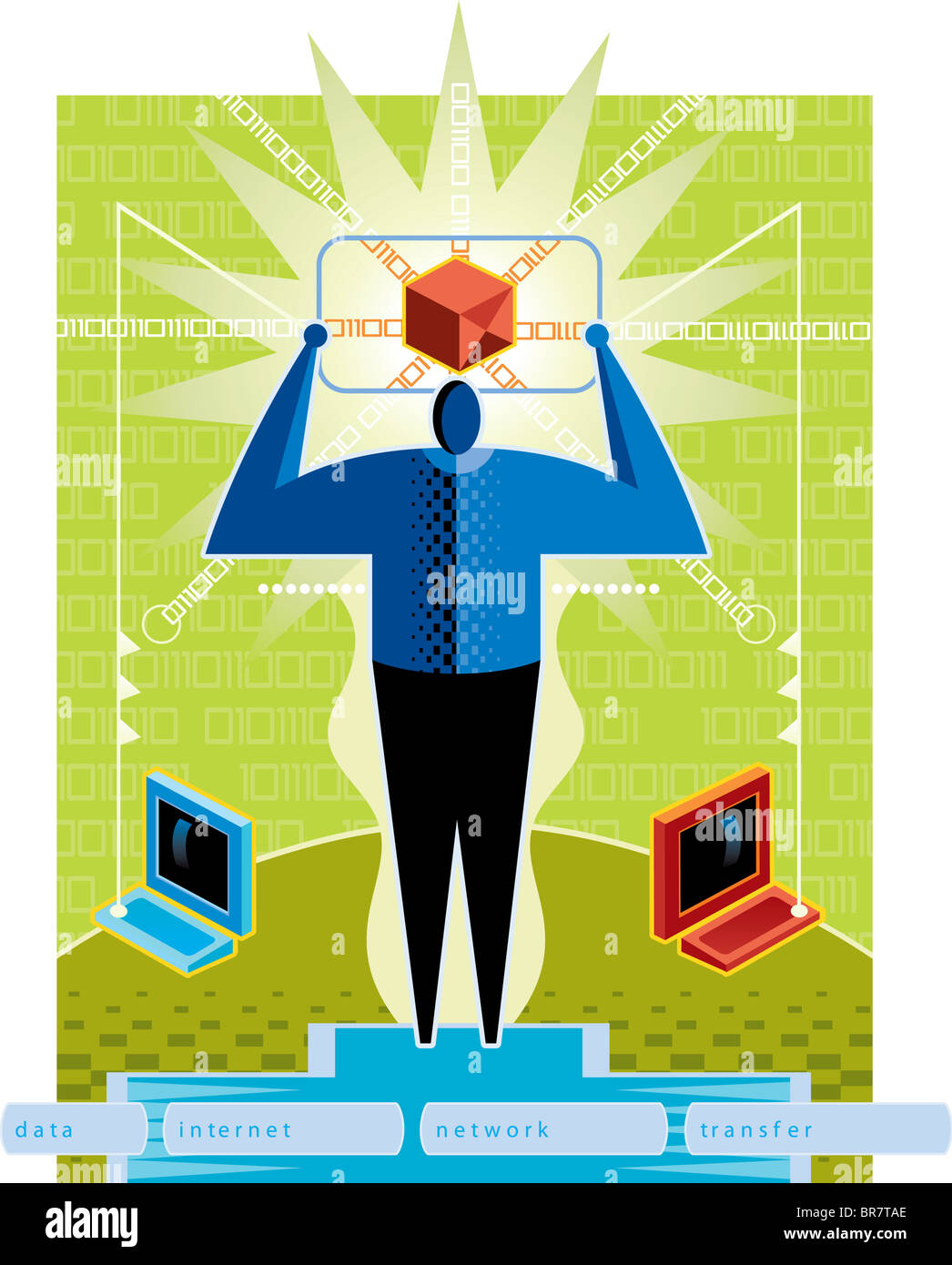 An illustration of a computer programmer Stock Photo - Alamy