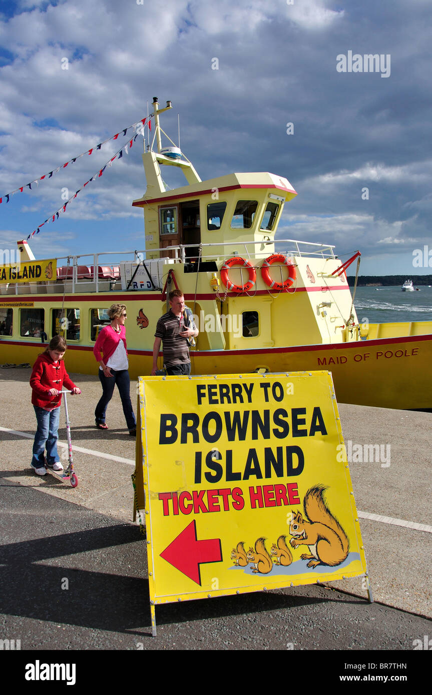 Brownsea Island cruise ship, The Quay, Poole, Dorset, England, United Kingdom Stock Photo