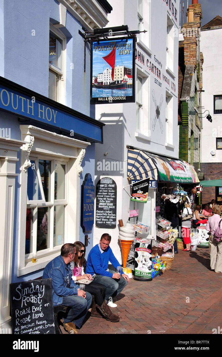 The Portsmouth Hoy Pub, The Quay, Poole, Dorset, England, United Kingdom Stock Photo