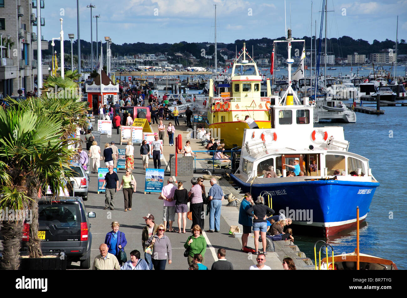 Promenade view, The Quay, Poole, Dorset, England, United Kingdom Stock Photo