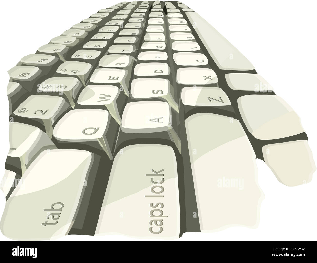 Illustration of a computer keyboard Stock Photo Alamy
