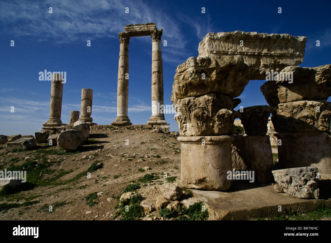 Temple of Hercules, Amman, Jordan Stock Photo