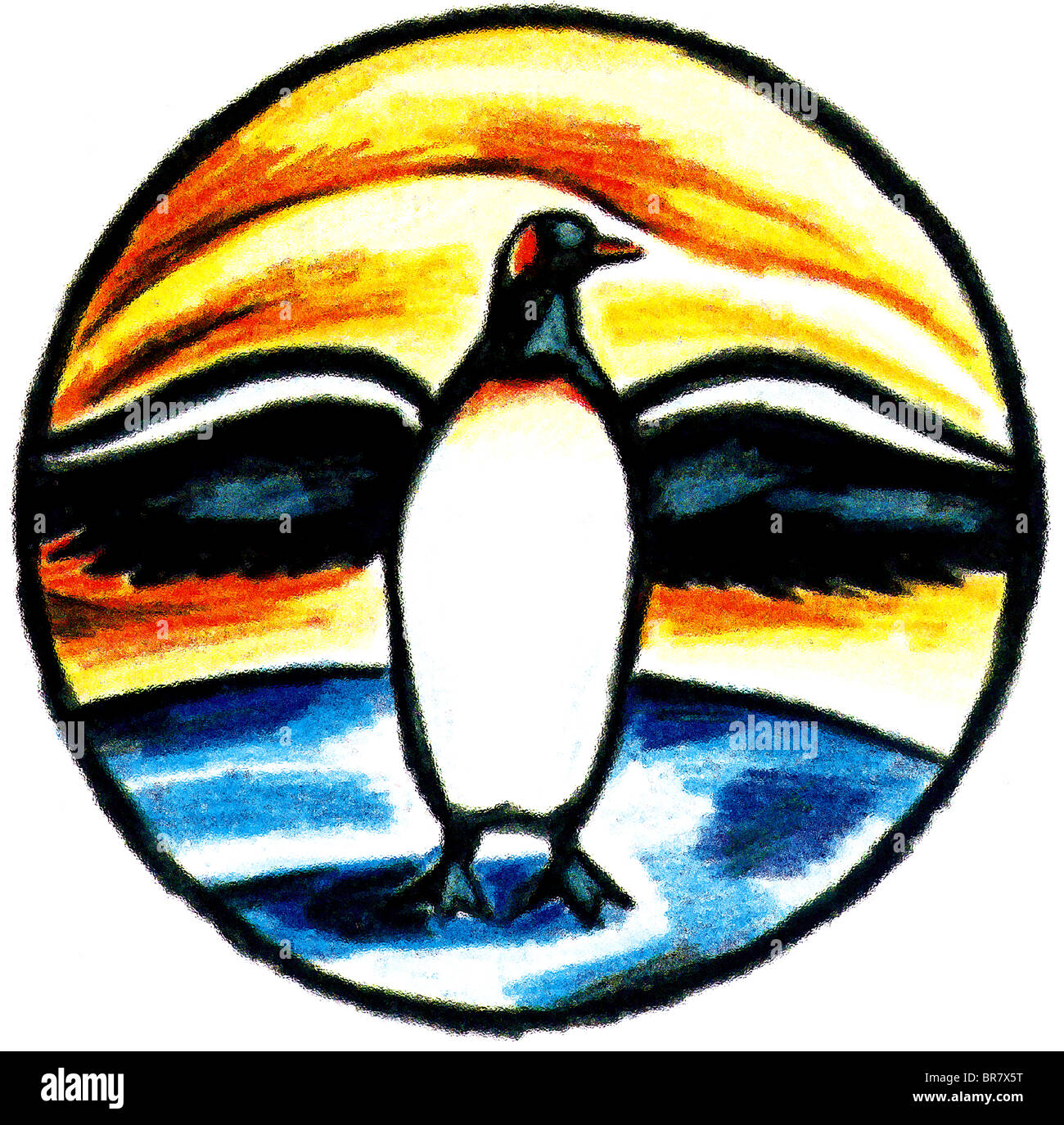 Illustration of a penguin Stock Photo