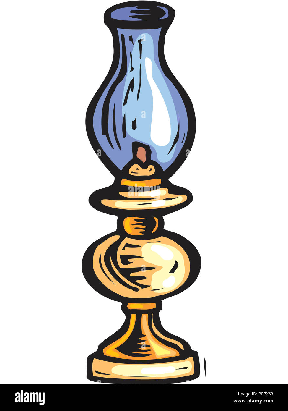 A graphic representation of a lantern Stock Photo