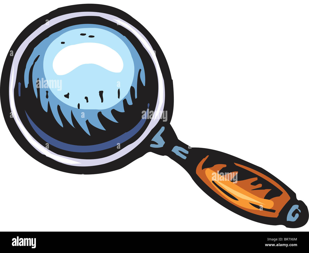 magnifying glass Stock Photo