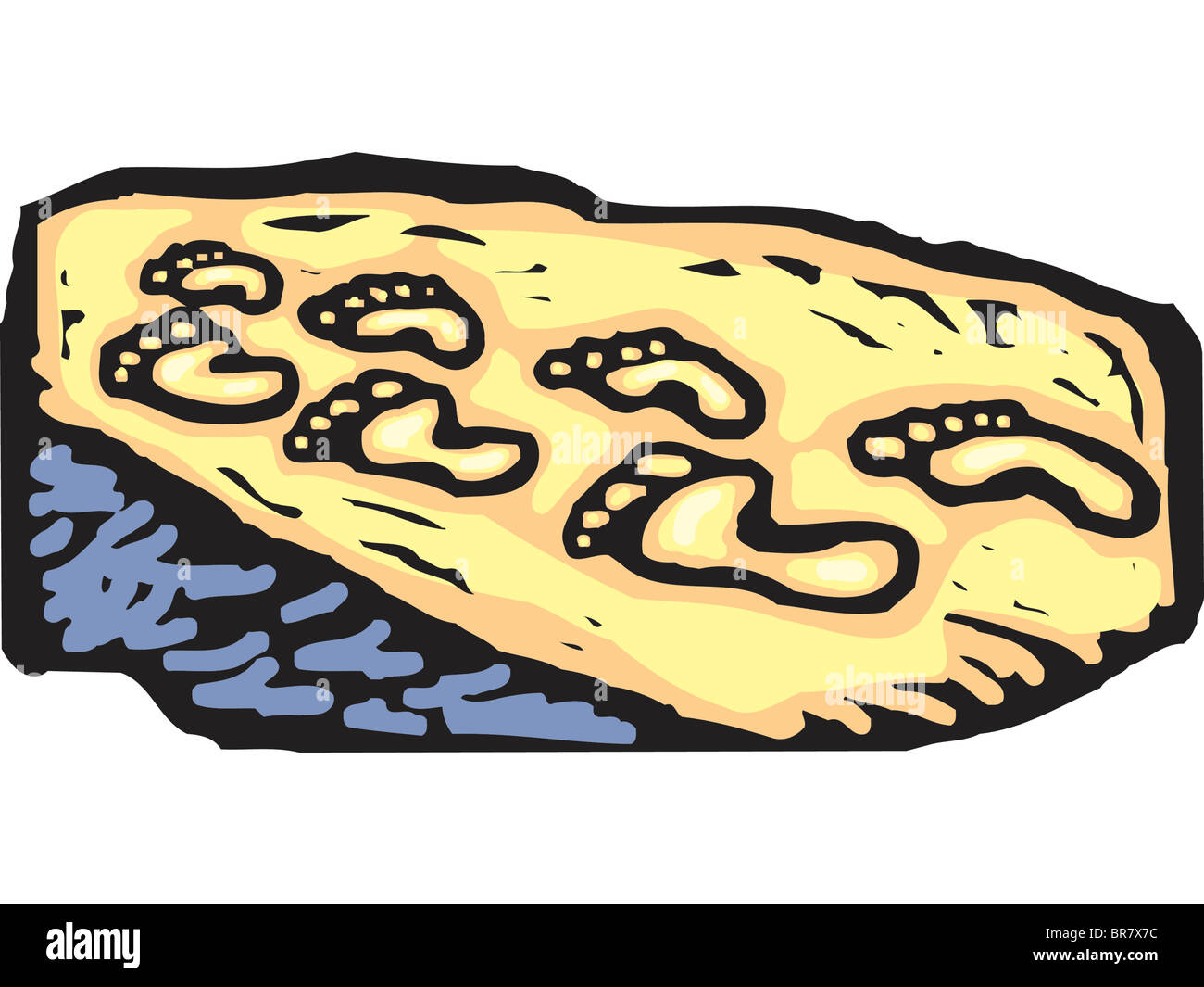 Footprints in the sand Stock Photo Alamy