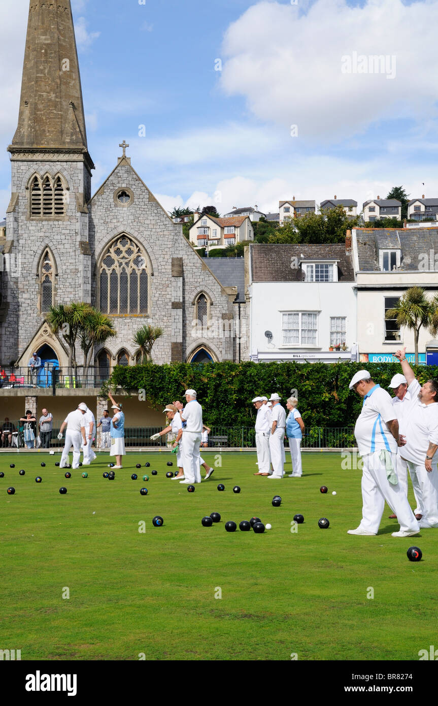 People bowling dawlish devon england hi-res stock photography and images -  Alamy