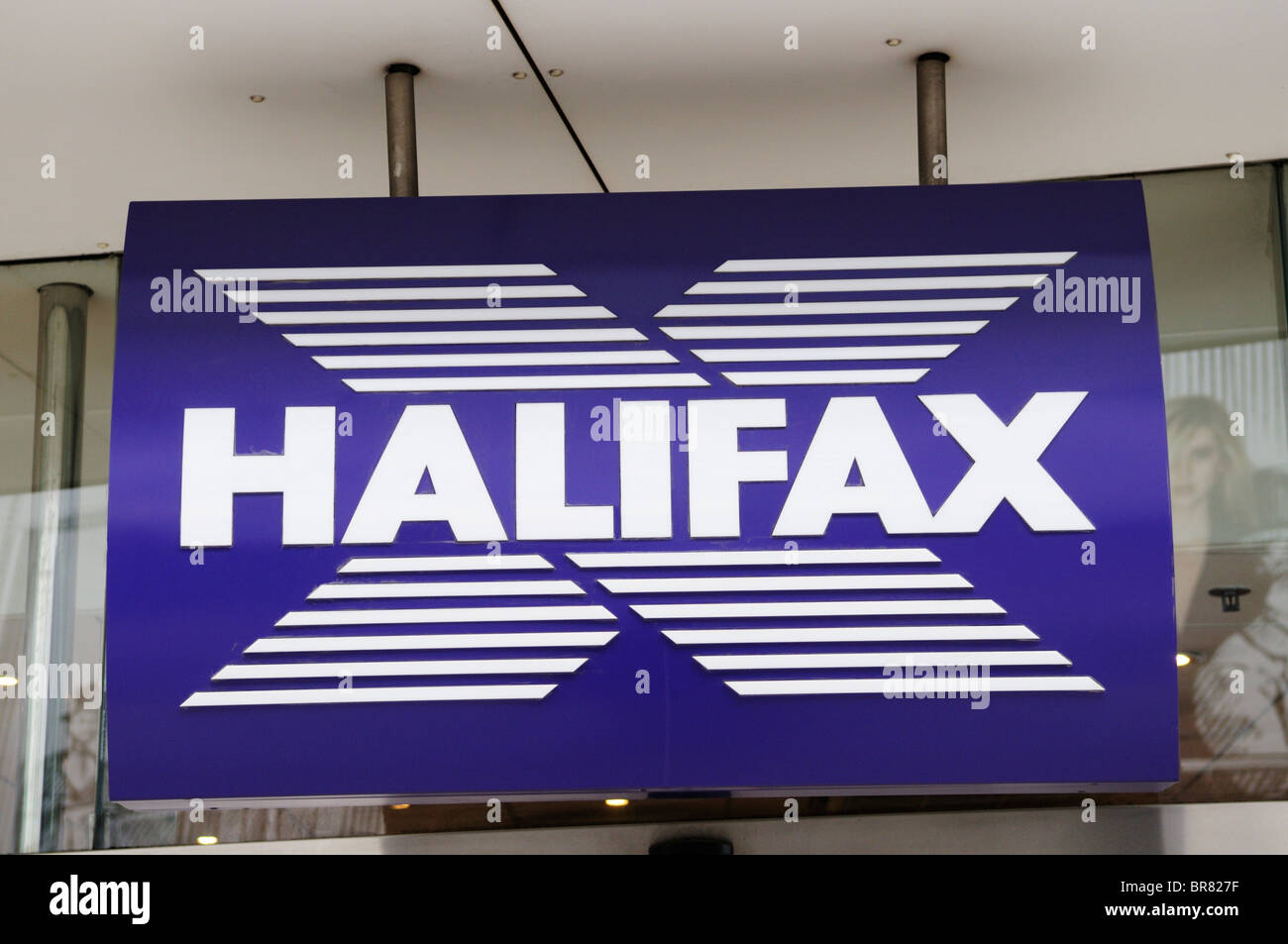 Halifax Building Society sign symbol logo, London, England, UK Stock Photo