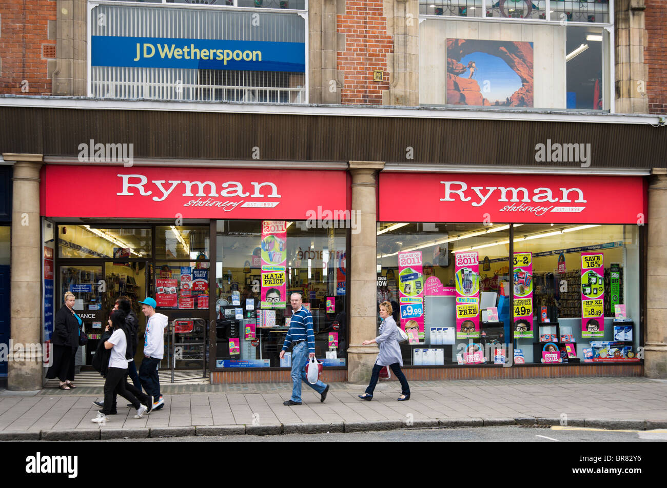 Ryman stationery store in Chester town centre, Cheshire, England, UK Stock Photo