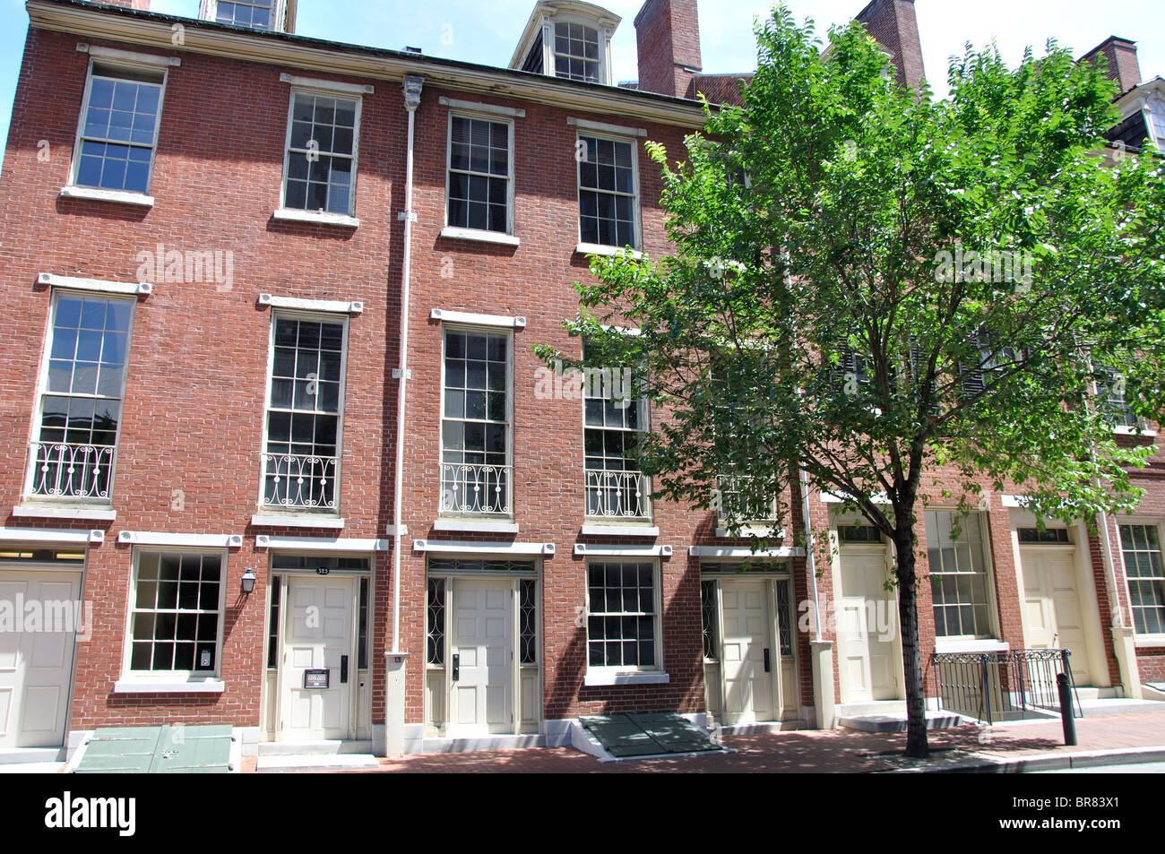 Old houses in Philadelphia, Pennsylvania, USA Stock Photo - Alamy