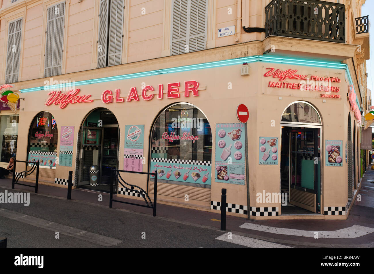 French ice cream shop Stock Photo