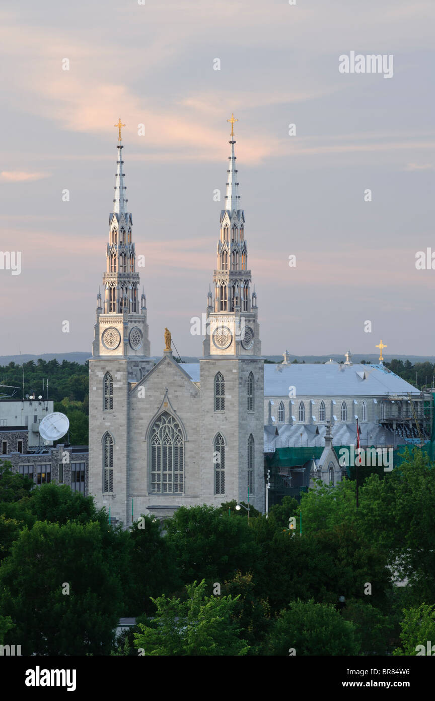 Notre Dame Cathedral Basilica, Ottawa Ontario Canada Stock Photo