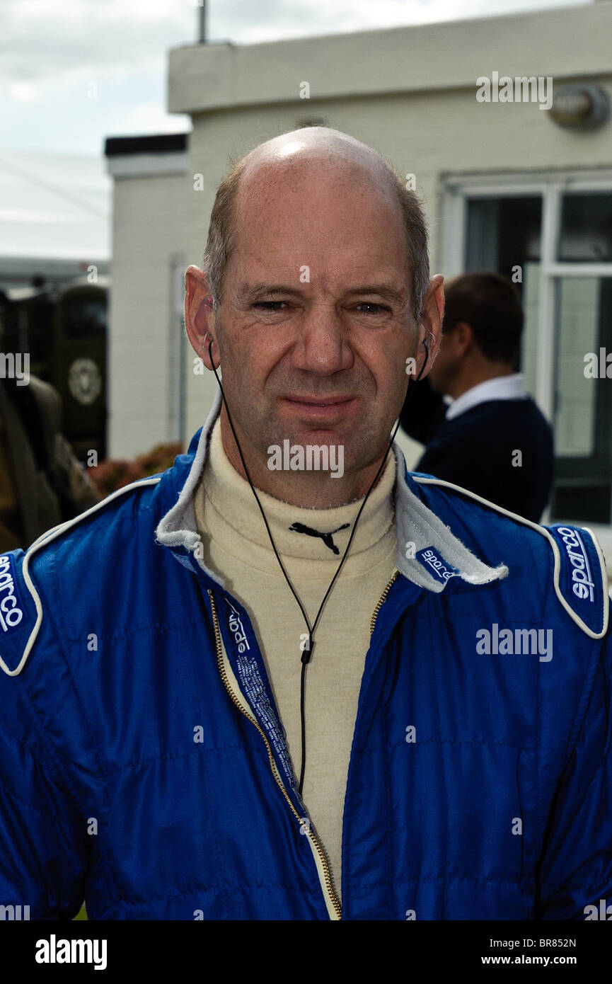 F1 Designer Adrian Newey at The Goodwood Revival 2010, West Sussex 19th September 2010. Picture by Julie Edwards Stock Photo