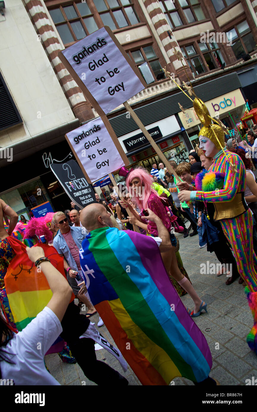 Gay pride march Stock Photo