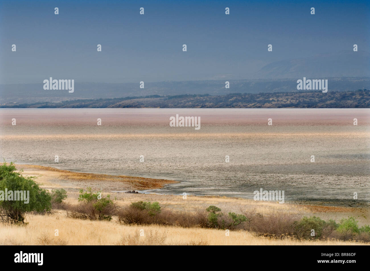 Landscape of Magadi Dry Salt Lake Bed, Kenya Stock Photo Alamy