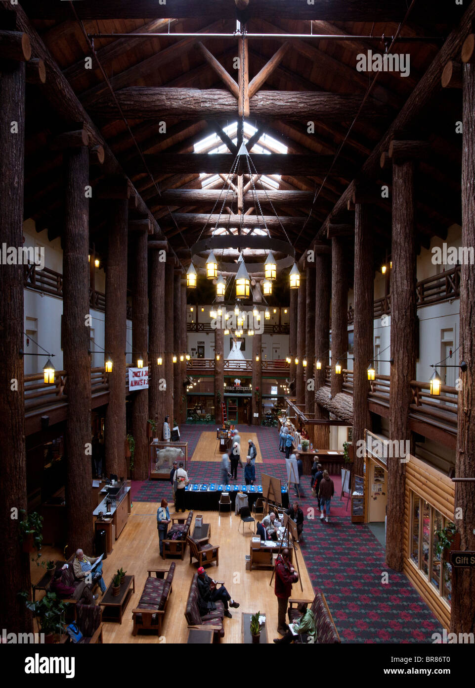 Glacier Park Lodge, Glacier National Park, East Glacier, Montana Stock